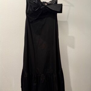 Hutch Strapless Black Dress with Bow